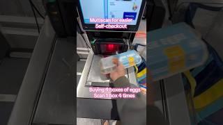 Multi-scan for easier life at self-checkouts. Very useful for families who do big bulk buys. #hacks
