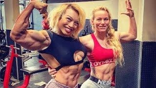 TOP 5 MASS MONSTERS FEMALE BODYBUILDING 2022 MUSCLE GIRL LOVE HERBICEPS BARBARA CARITA MARGIE