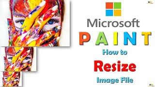 How to reduce image file size in Microsoft Paint | Resize file in ms paint.