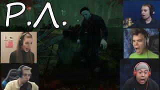 "Реакции Летсплейщиков" на Нападение Майкла Майерса из Dead by Daylight