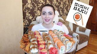 50+ СУШИ РОЛЛОВ, КРЕВЕТКИ В ТЕМПУРЕ, MUKBANG Sushi baku