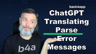 ChatGPT Translating Error Messages