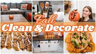 NEW FALL CLEAN & DECORATE WITH ME 2022 | FALL DECOR, CLEANING MOTIVATION, + EASY FALL RECIPES