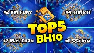 NEW TOP 5 BH10 Trophy Bases Copy Link at +7320 | BEST BUILDER HALL 10 Base, Clash of Clans