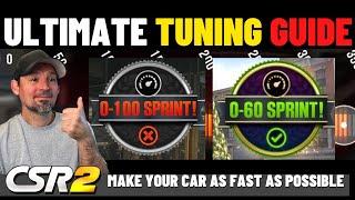 CSR2 How To Tune For 0-60 or 0-100 times | CSR2 Sprint Race Tuning Guide | Danny Lightning