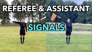 Football (soccer) Referee & Assistant Referee Signals Guide