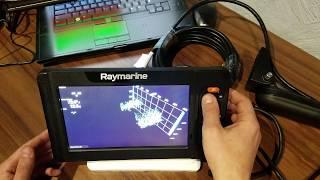 Raymarine Element 9HV первые впечатлени обзор.Датчик HV-100 с частотой 1.2 Мгц, HyperVision и 3D