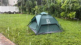 (PASS OR FAIL) Reactive Outdoor 3s Tent: New and Improved? Real Scenario Heavy Rain Test August 2024