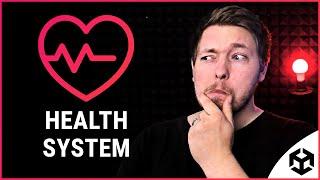 PLAYER HEALTH SYSTEM IN UNITY  | Health System Unity Tutorial | Learn Unity For Free