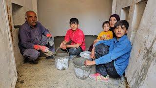 Nomadic life: building a cave floor and turning a cave into a home