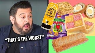 Adam Richman BLIND RANKS British Food (MAN VS FOOD)