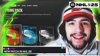 NEW NHL 25 PATCH NOTES + PACK STORE REDESIGN!