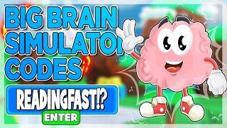 ALL ROBLOX Big Brain Simulator SECRET *OP* CODES? on 2022