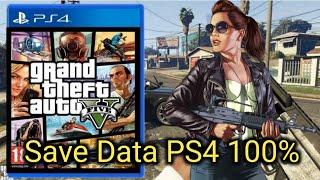 [PS4] Grand Theft Auto 5 (GTA V) Save Data 100% PS4 Hen