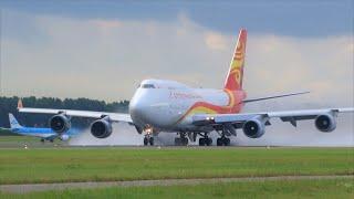 PURE Boeing 747 POWER! What an Massive Sound! B747-400, B747-8 KLM, Korean Air, Air China, Rossiya