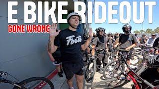 EPIC E-Bike Rideout Gets Crazy! (Crashes, Fights & Insane Wheelies)