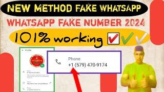 whatsapp create fake number 2024 || fake WhatsApp number || WhatsApp fake account kaise banaye