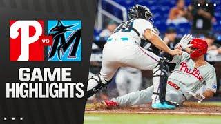 Phillies vs. Marlins Game Highlights (6/18/25) | MLB Highlights
