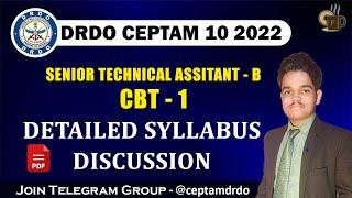 DRDO CEPTAM 10 STA-B CBT-1 | Detailed Syllabus Discussion | By Shubham Sir