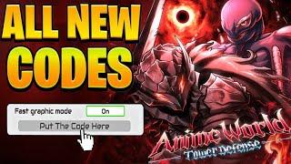 *NEW* ALL WORKING ECLIPSE UPDATE CODES FOR ANIME WORLD TOWER DEFENSE! ROBLOX AWTD CODES