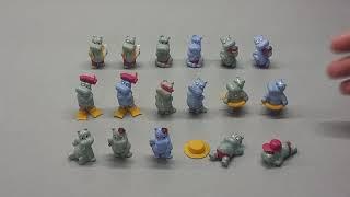 БЕГЕМОТЫ ГАВАЙСКИЕ - Киндер Сюрприз - 1988 - DIE HAPPY HIPPOS - Kinder Surprise