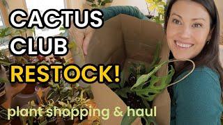 CACTUS CLUB RESTOCK - Rare Plant Shopping & Houseplant Haul - Indoor Plants Charlotte, NC