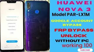 Huawei Nova 3i Frp Bypass (Par Lx1m) Google Account Unlock Without Pc 