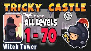 Tricky Castle Witch Tower ALL Levels and ALL Bats 1 - 70