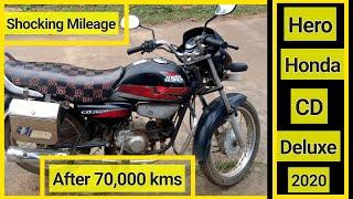 Hero Honda Cd Deluxe Mileage Test After 70,000 kms ll 2020 ll realme 3