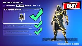 How to EASILY Earn Account Levels, Play Blitz Royale & Reach Top 10 to UNLOCK Blitz Knight Fortnite