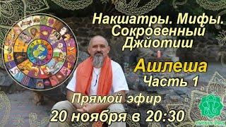 Накшатры. Мифы. Сокровенный Джйотиш. Запоминаем накшатры. Ашлеша. Часть 1