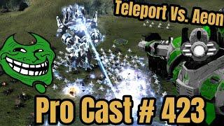 Teleport Vs. Aeon Supreme Commander 2 Pro Cast# 423 1v1 on Open Palms - Steal Speaks