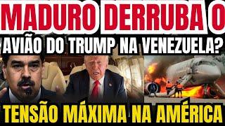 AVIÃO DO TRUMP DERRUBADO POR MADURO? ALGO GRAVÍSSIMO ANUNCIADO AGORA! TENSÃO MÁXIMA URGENTE!