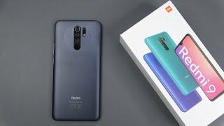 Xiaomi Redmi 9 Carbon Grey unboxing, camera, antutu, game test