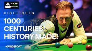 Judd Trump has reached 1000 𝐜𝐞𝐧𝐭𝐮𝐫𝐢𝐞𝐬 in professional snooker  | Eurosport Snooker