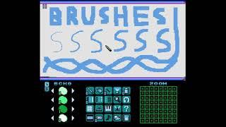 Untitled NES Paint Program [NES homebrew] - SNES Mouse and Variable Brush Size