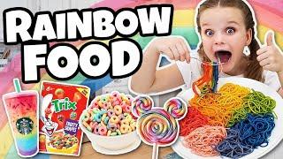 WE ONLY ate RAINBOW food for 24 HOURS!