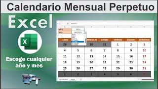 Calendario Mensual Perpetuo en Excel