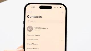 How To Create a Contact Card For iOS 17!