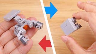 How to build LEGO brick micro cube type lobster transformer mech MOC - Cubster