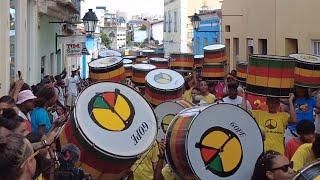 SALVADOR BAHIA - ENSAIO DO BLOCO AFRO OLODUM MIRIM VERÃO 2025 NO PELOURINHO