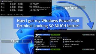 How I got my Windows PowerShell Terminal looking better | NOT PowerLevel10k