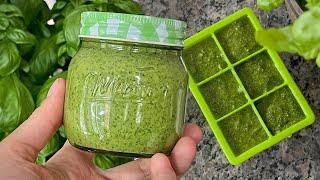 Заготовка на зиму | Как приготовить СОУС ПЕСТО | простой рецепт Pesto