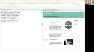 Running a quarto blog using posit cloud and github.com PSYC 3470