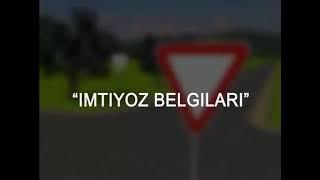 IMTIYOZ BELGILARI. ИМТИЁЗ БЕЛГИЛАРИ. AVTO TEST.