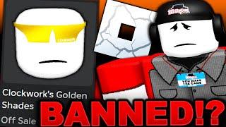 THE GOLDEN CLOCKWORKS HAVE BEEN BANNED??? And the admin that made them got banned too... (ROBLOX)