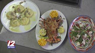 In the Kitchen: Octopus Salad, Egg Yolk Ravioli, Baked Stuffed Lobster