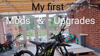 My first mods and upgrades Sur-Ron Light Bee Road Legal London U.K. 1st modifications Sur Ron SurRon