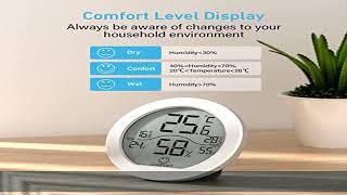 Hygrometer Indoor Thermometer for Home Humidity Meter – Room Thermometer and Humidity Gauge –Temper