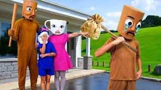 Baby Tung Tung Tung Sahur runs away from home feeling replaced | Italian Brainrot In Real Life